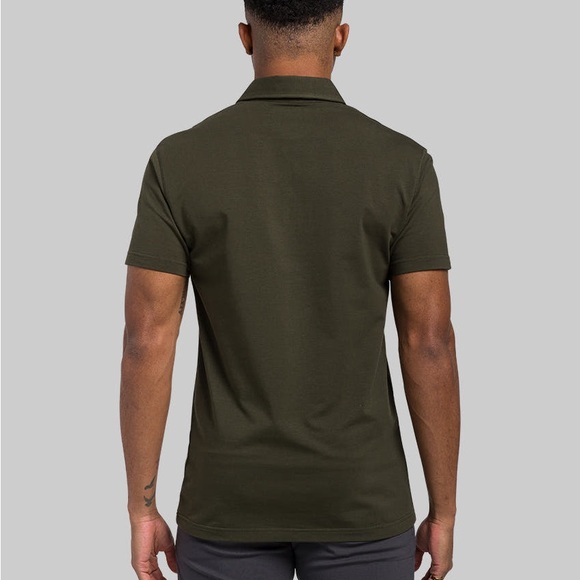 BYLT Basics | Lux Polo Shirt XL Forest Green Short Sleeve - Picture 6 of 12